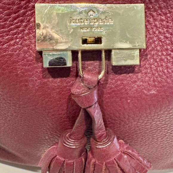 Kate Spade Hayes Suede Medium Flap Backpack - Picture 3 of 5